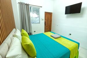 Ένα ή περισσότερα κρεβάτια σε δωμάτιο στο Suite Mar, just like sleeping at the beach