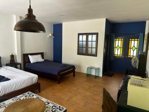 Ένα ή περισσότερα κρεβάτια σε δωμάτιο στο Escape-Cabins