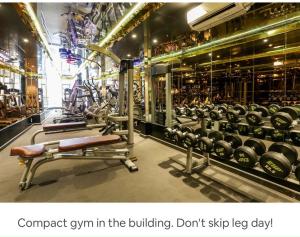 Fitness centrum a/nebo fitness zařízení v ubytování JUSTAY The One Saigon