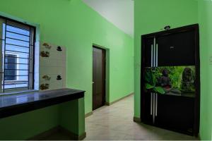 Kuchyň nebo kuchyňský kout v ubytování Hotel O Star light