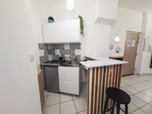 Η κουζίνα ή μικρή κουζίνα στο App T1 bis centre ville
