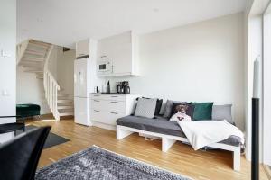 Nhà bếp/bếp nhỏ tại Comfortable Apartment with private dock