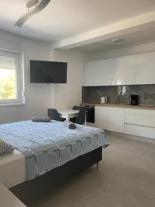 Η κουζίνα ή μικρή κουζίνα στο Apartmani Anđela +26 φωτογραφίες