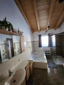 Koupelna v ubytování Chalet Fini