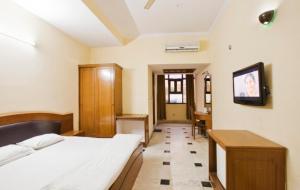 TV a/nebo společenská místnost v ubytování Hotel Orchid Garden Karol Bagh
