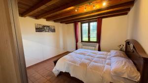 a bedroom with a large bed in a room at La tana dei Ricci in Fiano Romano