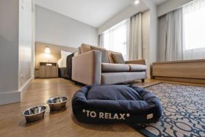 Uma área de estar em Staybridge Suites São Paulo by IHG
