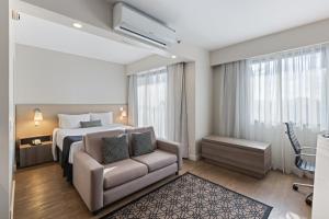 Cama ou camas em um quarto em Staybridge Suites São Paulo by IHG