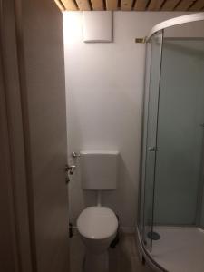 Koupelna v ubytování Grubhof