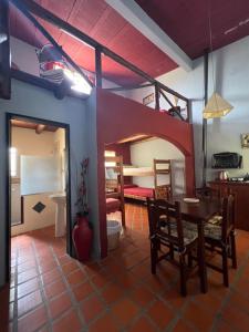 Dapur atau dapur kecil di Posada Altos Del Consuelo