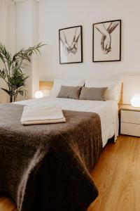 Posteľ alebo postele v izbe v ubytovaní Apartamento San Vicente de la Sonsierra Confort