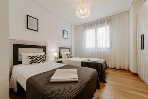 Posteľ alebo postele v izbe v ubytovaní Apartamento San Vicente de la Sonsierra Confort