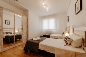Posteľ alebo postele v izbe v ubytovaní Apartamento San Vicente de la Sonsierra Confort