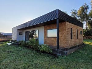 Bygningen som feriehuset ligger i