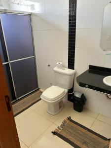 Phòng tắm tại Chácara 2 coracoes