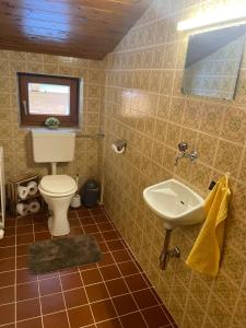 Koupelna v ubytování Haus Pfister