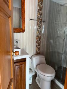 Vannituba majutusasutuses Hotel la casona de Wiky