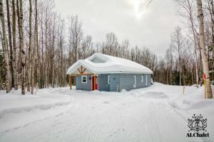Το Le Loonix- Chalet familiale avec Spa τον χειμώνα