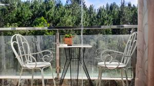 Balkón nebo terasa v ubytování NEST House