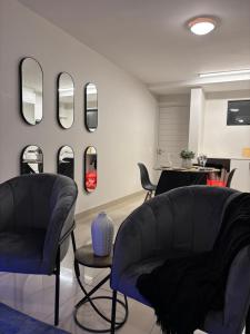 Χώρος καθιστικού στο Orion Luxury Apartment Accommodation LTB