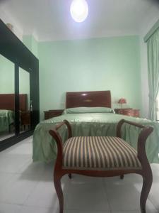 Postel nebo postele na pokoji v ubytování Alojamiento en Residencial Capuchinos cerca del centro histórico de Málaga