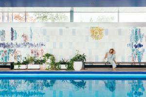 Bazén v ubytování Garden Hotel Reinhart nebo v jeho okolí
