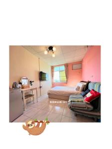 Χώρος καθιστικού στο Happy Homestay