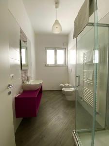 Koupelna v ubytování Hotel Risorgimento