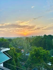 a view of the sunset from a resort at Love Island in Galle