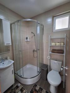 Koupelna v ubytování Studio apartman "Kutak DIVUS"