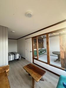 Postel nebo postele na pokoji v ubytování Estudio modular independiente