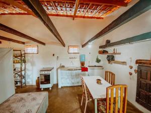 Η κουζίνα ή μικρή κουζίνα στο Casa amarela Boipeba Bahia