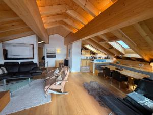 Posezení v ubytování Penthouse Apartment Guimauve 312