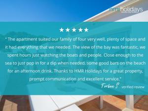 eine Seite eines Flyers für eine Babyparty in der Unterkunft Penthouse SeaEsta by HMR Holidays in Rada de Moraira