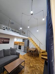 Posedenie v ubytovaní Maria Apartments - Modern apartments in the center of Budapest
