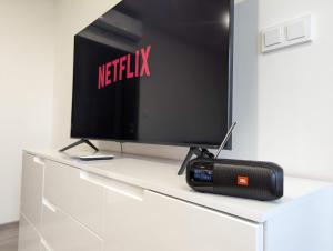 TV a/nebo společenská místnost v ubytování Smart Apartment
