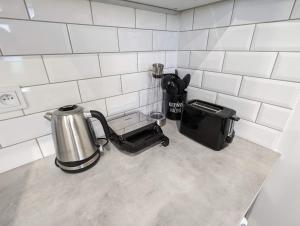 Kuchyň nebo kuchyňský kout v ubytování Smart Apartment
