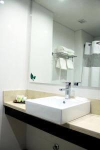 ห้องน้ำของ Ecohotel Talca