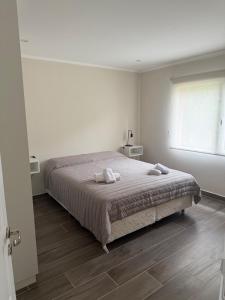 Postel nebo postele na pokoji v ubytování Cabaña Puente B 2