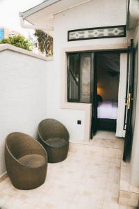 Χώρος καθιστικού στο One Click Apartment