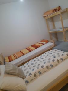 Ένα ή περισσότερα κρεβάτια σε δωμάτιο στο Soba sa zajedničkim kupatilom i kuhinjom