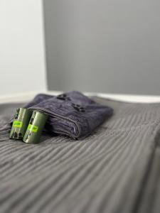 En eller flere senge i et værelse på Ferienwohnung am Pietzmoor