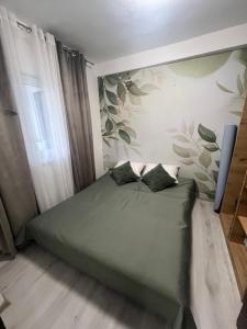 Postel nebo postele na pokoji v ubytování Boho stan na dan