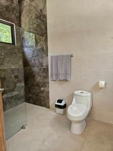 Koupelna v ubytování Villa PRAGA Beach House