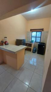 eine Küche mit einer Arbeitsplatte in einem Raum in der Unterkunft Comfortable apartment in San Blas in San-Blas-Inseln + 2 Fotos