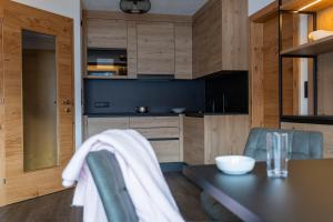Kuchyňa alebo kuchynka v ubytovaní Apart-Pension Bergland