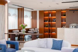 Kuchyň nebo kuchyňský kout v ubytování Jannah Executive Hotel Apartments