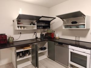 Köök või kööginurk majutusasutuses apartmán Fénix