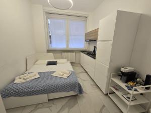 A kitchen or kitchenette at Appartamenti Reali Bonaccini
