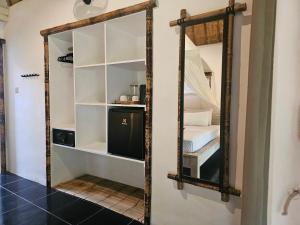 MoonBag Bungalows的厨房或小厨房
